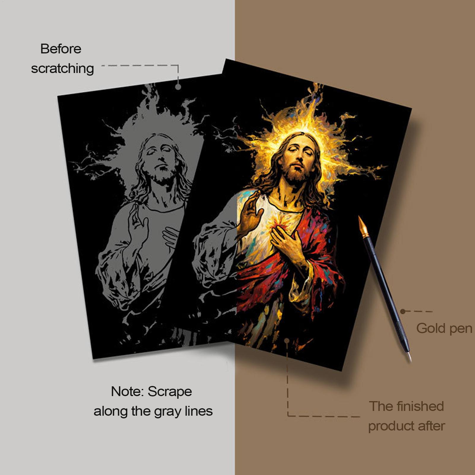 Art Craft Books - Livro de riscos jesus pintura de