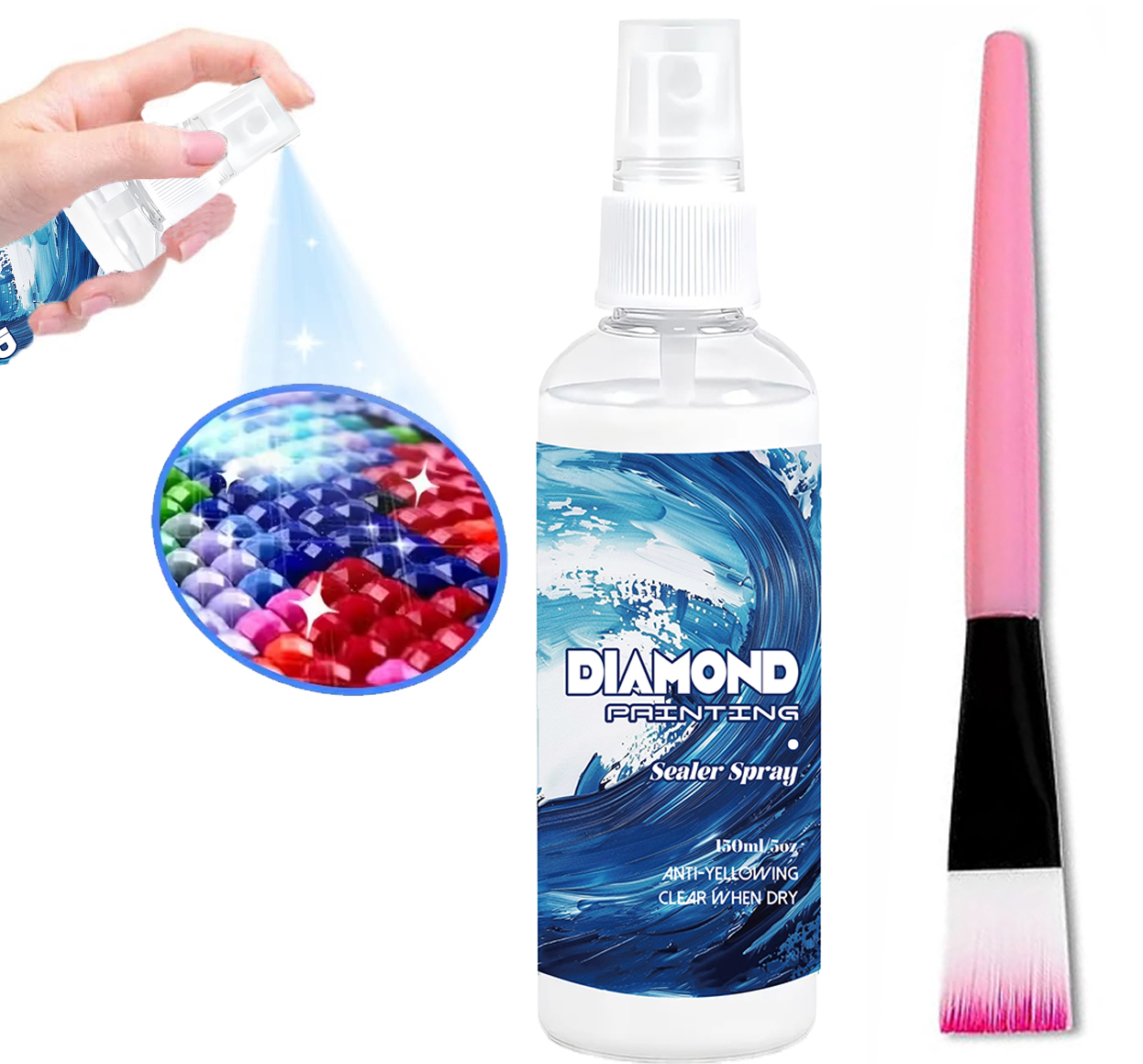 Art Craft Painting - Spray Selante para Pintura Diamante 150ml,