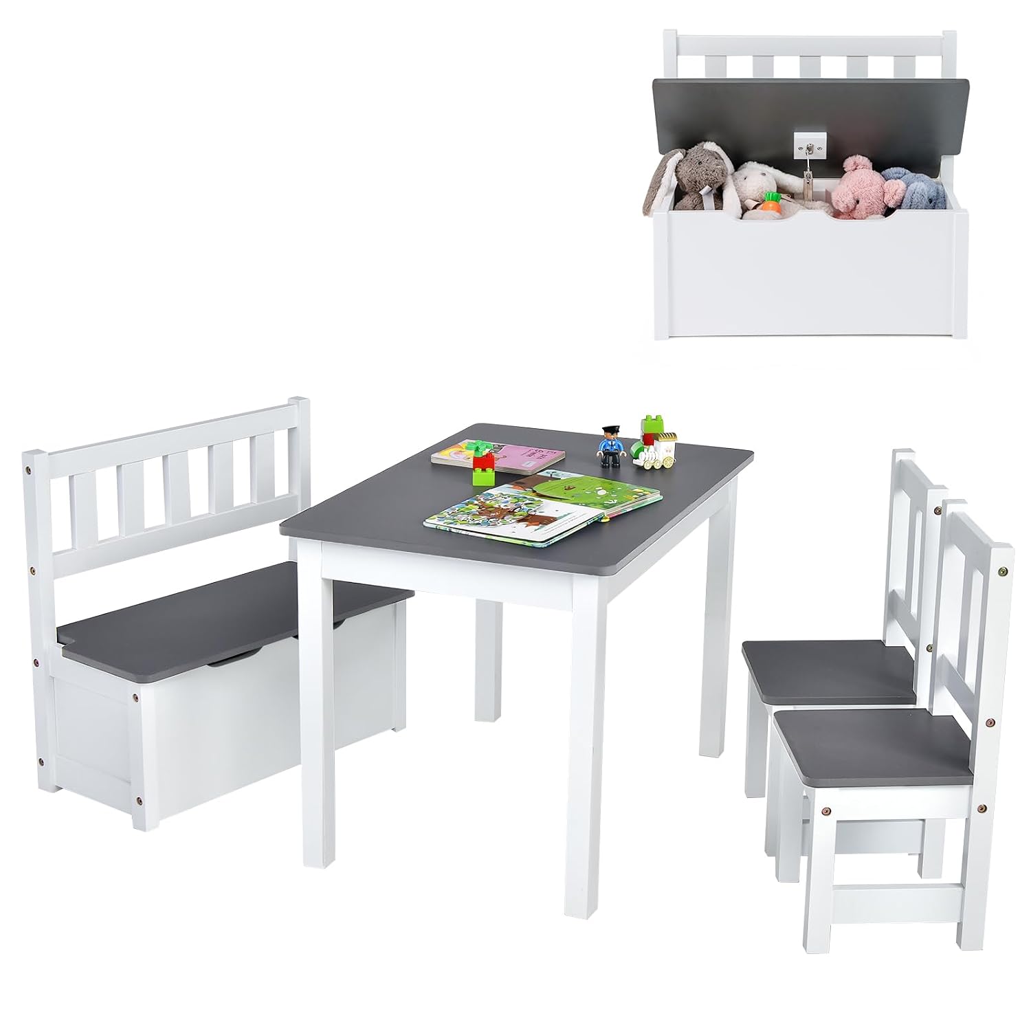 Art Craft Toddlers - Conjunto de Mesa e Cadeiras Infantis