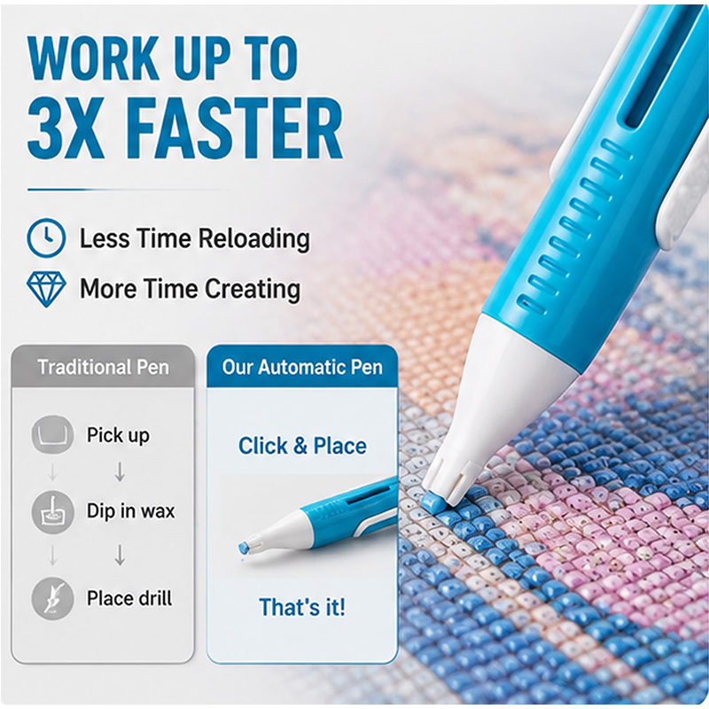 Diamond Painting Kit - Dispensador automático de contas para pintura