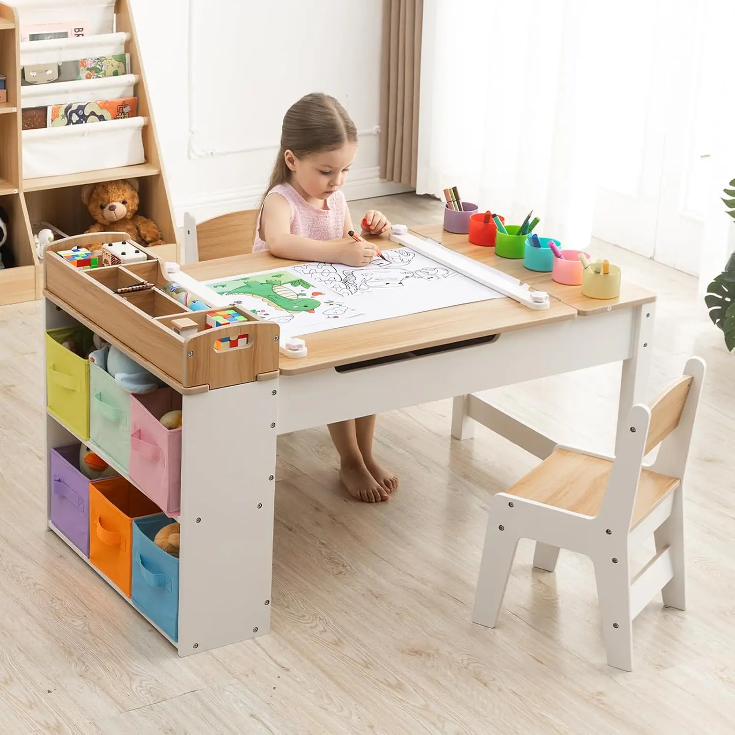 Art Craft Toddlers - Conjunto de Mesa e Cadeiras para