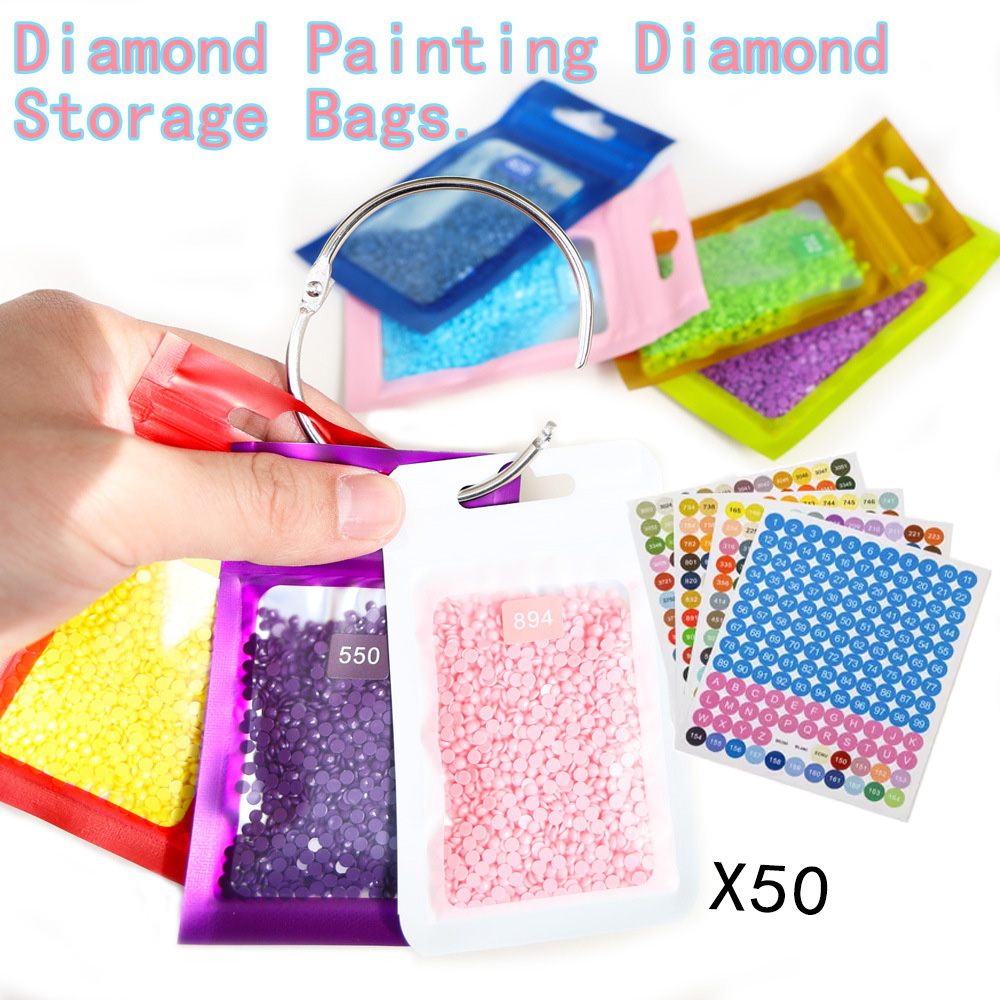 Art Craft Painting - 50 Sacos de Armazenamento para Miçangas