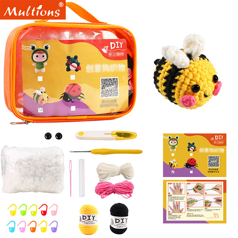 Art Craft Video - Iniciante Crochet Kit para Iniciantes, Tricô