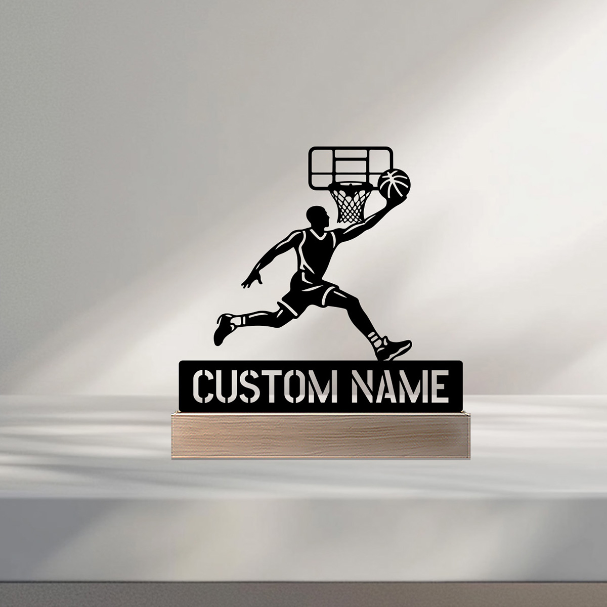 Art Crafts - Estátua de metal com nome personalizado,