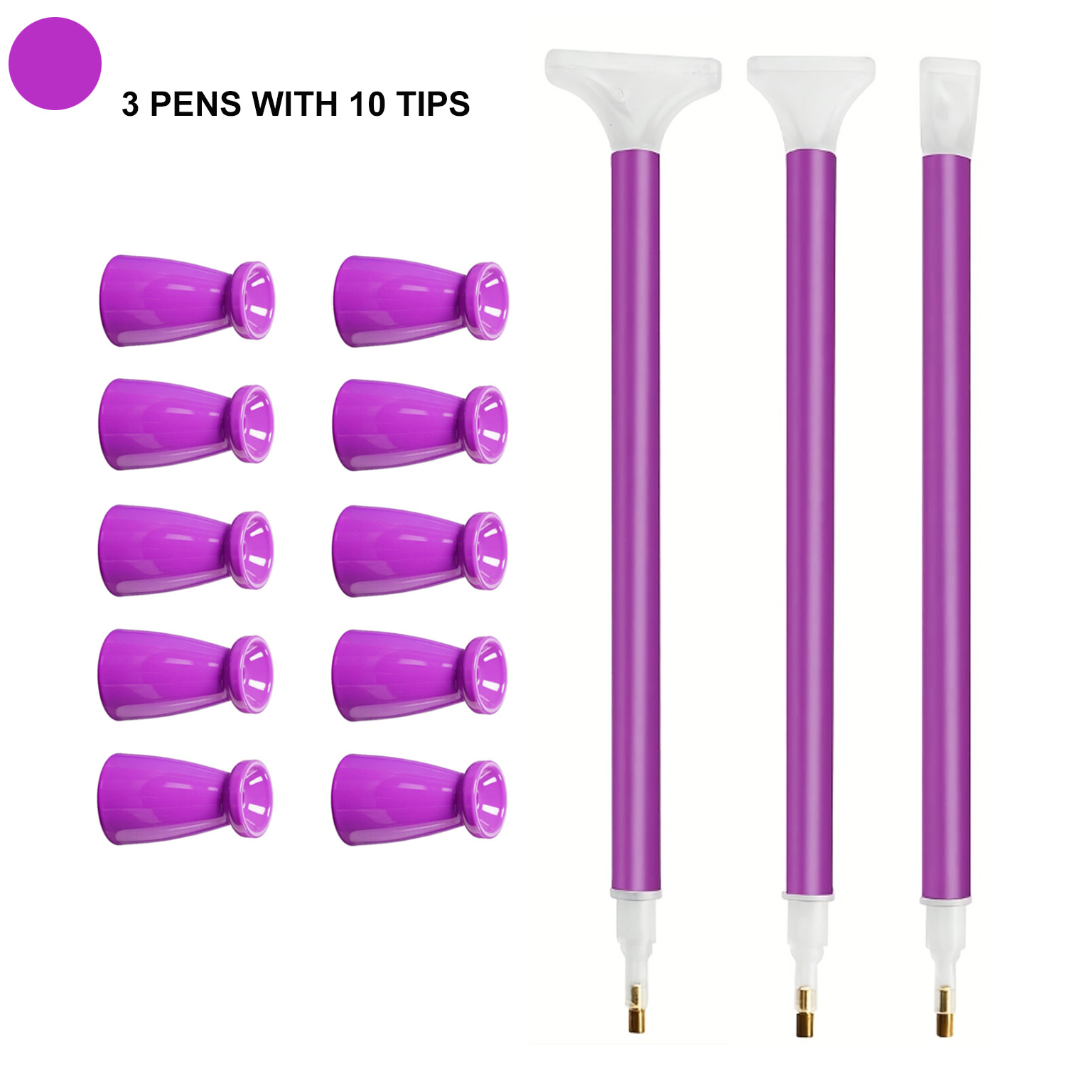 Art Craft Painting - Conjunto de 10 Pontas de Silicone