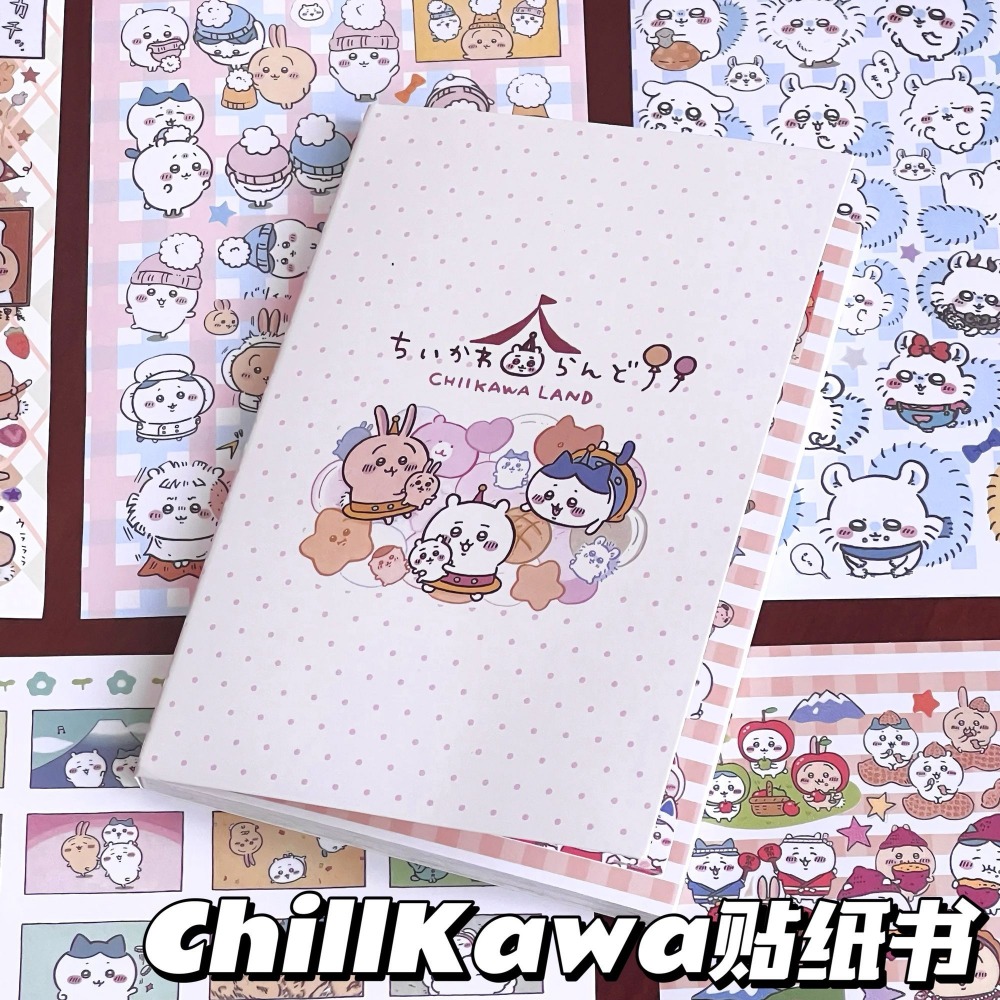 Art Craft Books - Livro de Adesivos Chiikawa Fofo Hachiware
