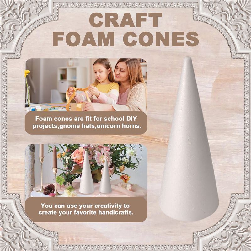 Art Craft Christmas Tree - Pacote com 24 cones de espuma