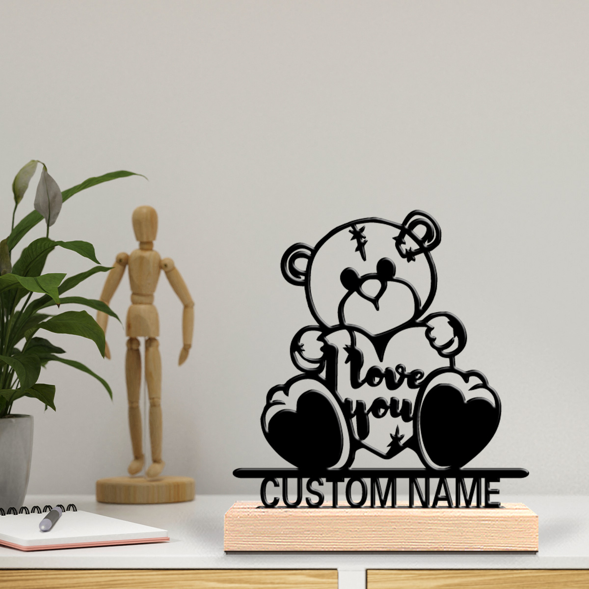 Art Y Craft - 1 peça Estátua de Metal Personalizada