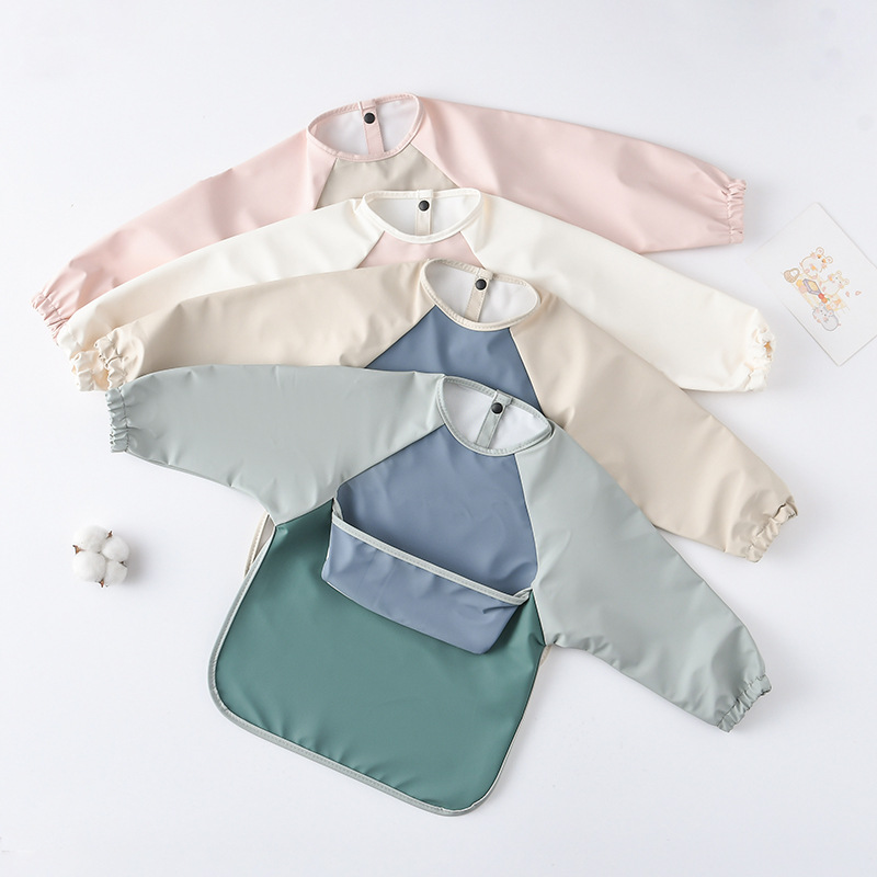Babadores pu de manga comprida - Art Craft Toddlers avaliação e preço