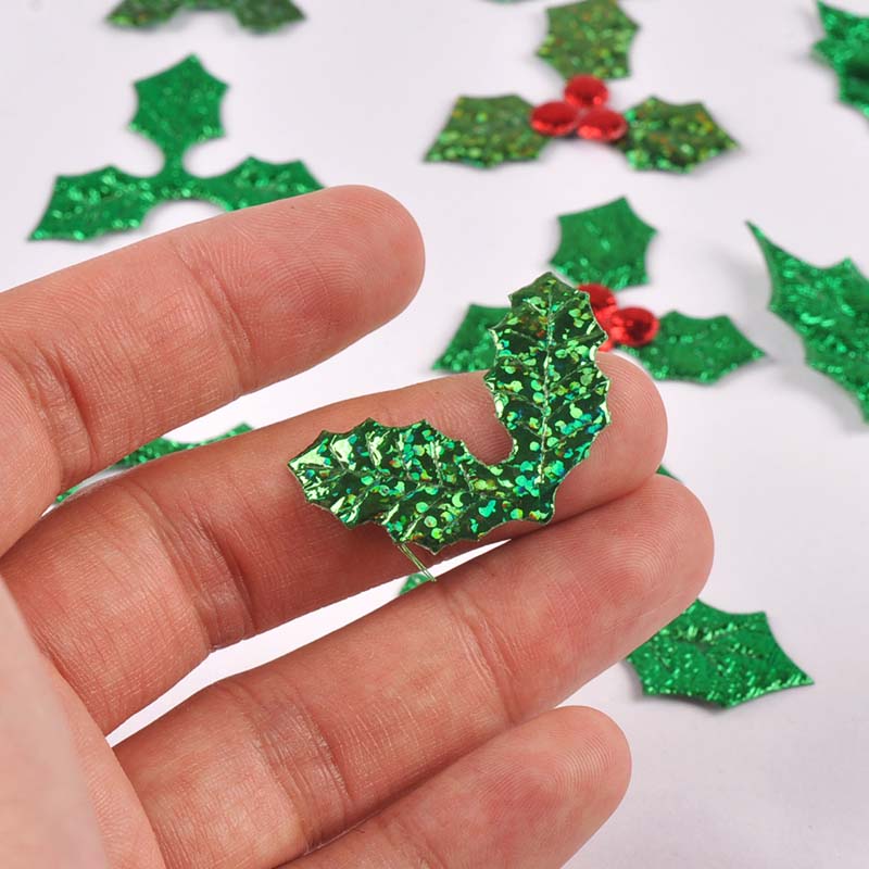 100 pçs 25-60mm folhas de árvo - Art Craft Christmas Tree avaliação e preço