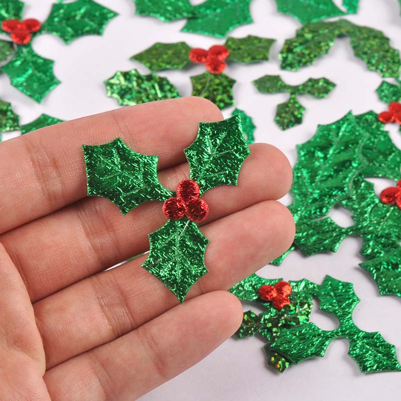 100 pçs 25-60mm folhas de árvo - Art Craft Christmas Tree avaliação e preço