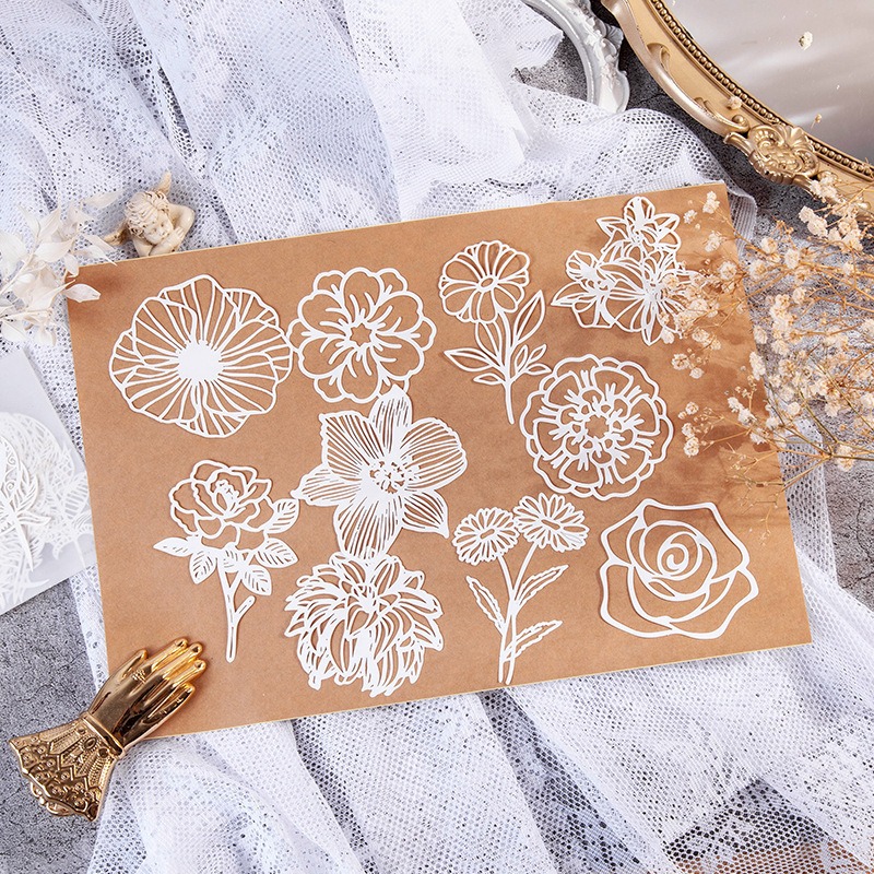 Papel de renda branca estética - Art Craft Hobbies avaliação e preço
