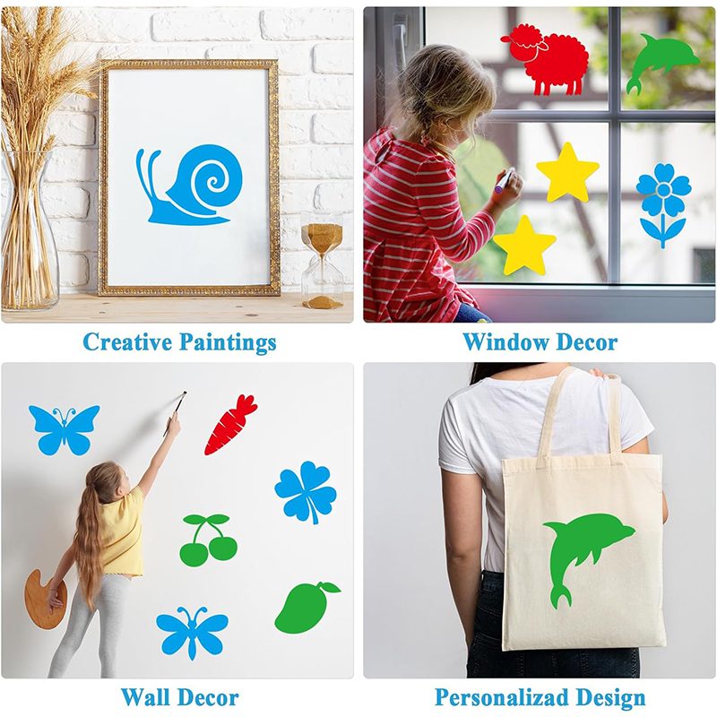 10/20 peças de estênceis para  - Art Craft Painting avaliação e preço