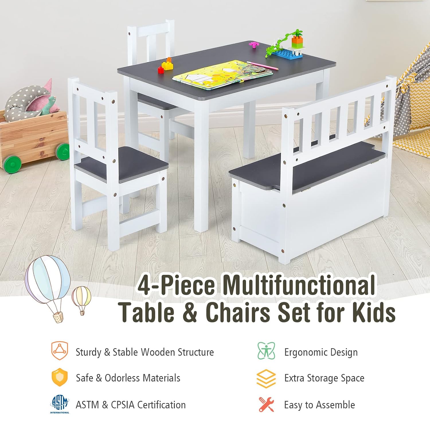 Conjunto de Mesa e Cadeiras In - Art Craft Toddlers avaliação e preço