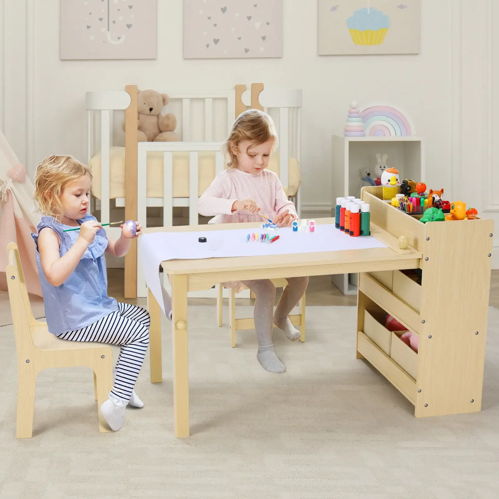 Conjunto de mesa infantil e 2  - Art And Craft Quotes For Kids avaliação e preço