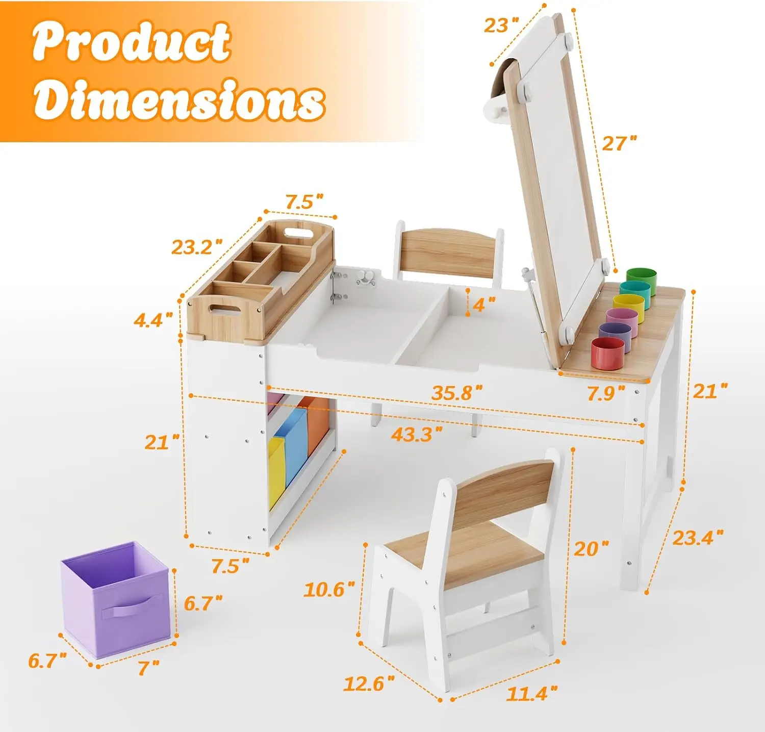 Conjunto de Mesa e Cadeiras pa - Art Craft Toddlers avaliação e preço