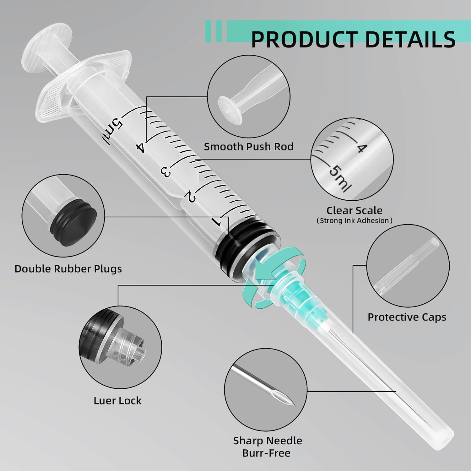 Seringa Luer Lock de 5ml, Adeq - Art Y Craft avaliação e preço