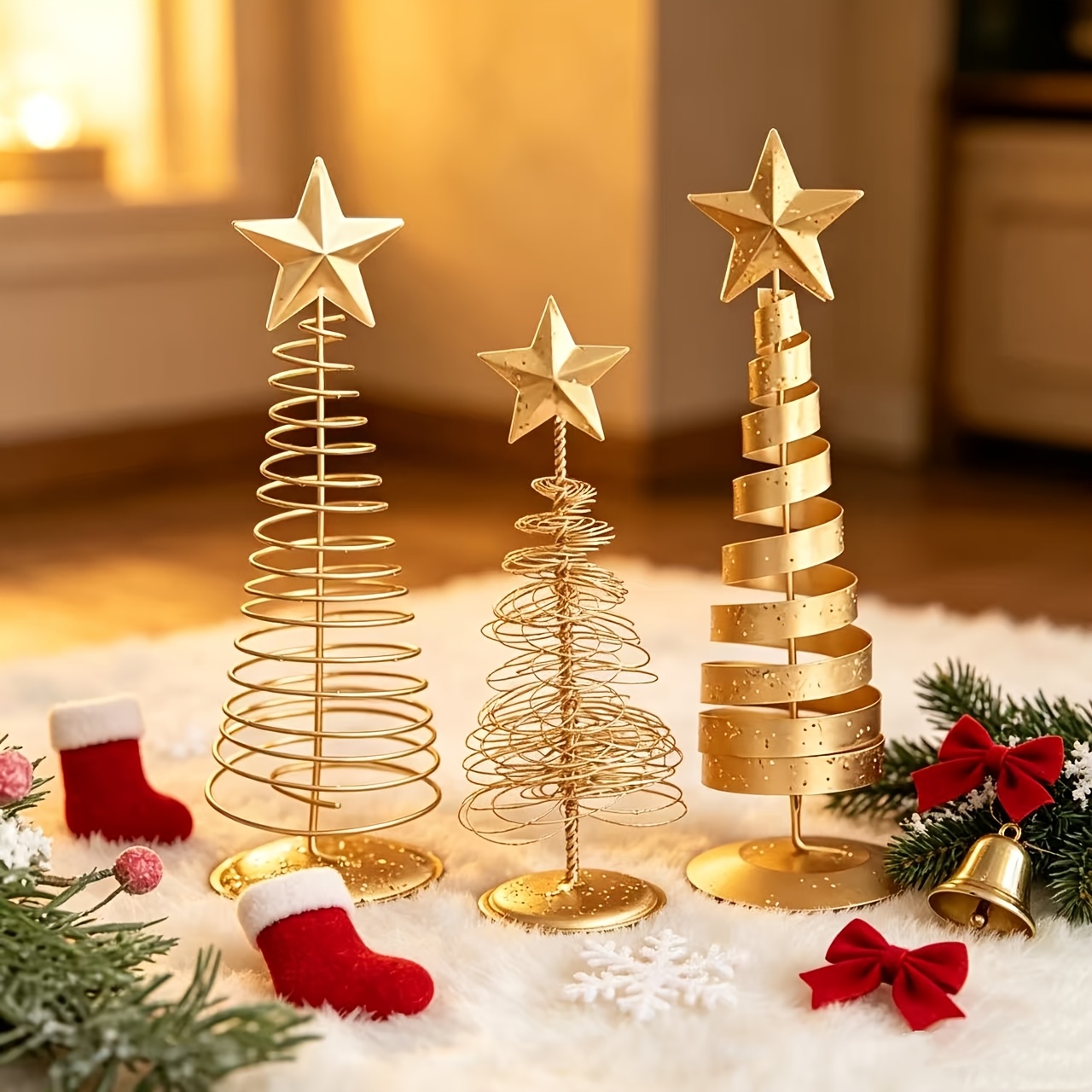 3 peças de árvores de Natal ar - Art Craft Christmas Tree avaliação e preço