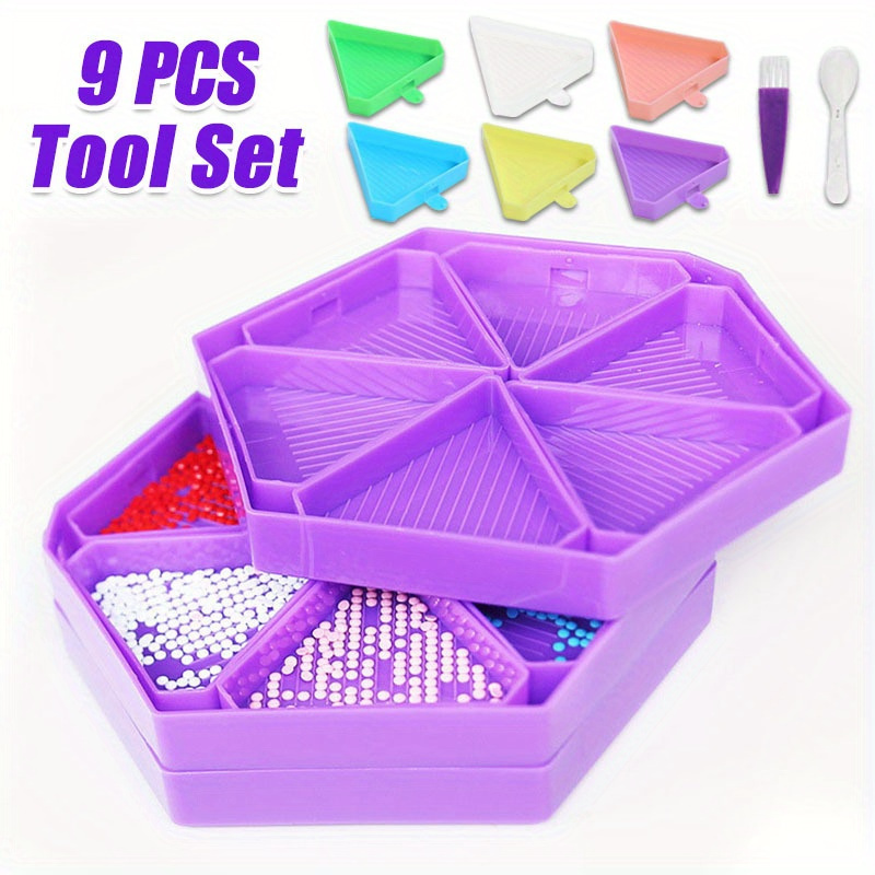 Conjunto de 9 Bandejas Novas p - Diamond Painting Kit avaliação e preço