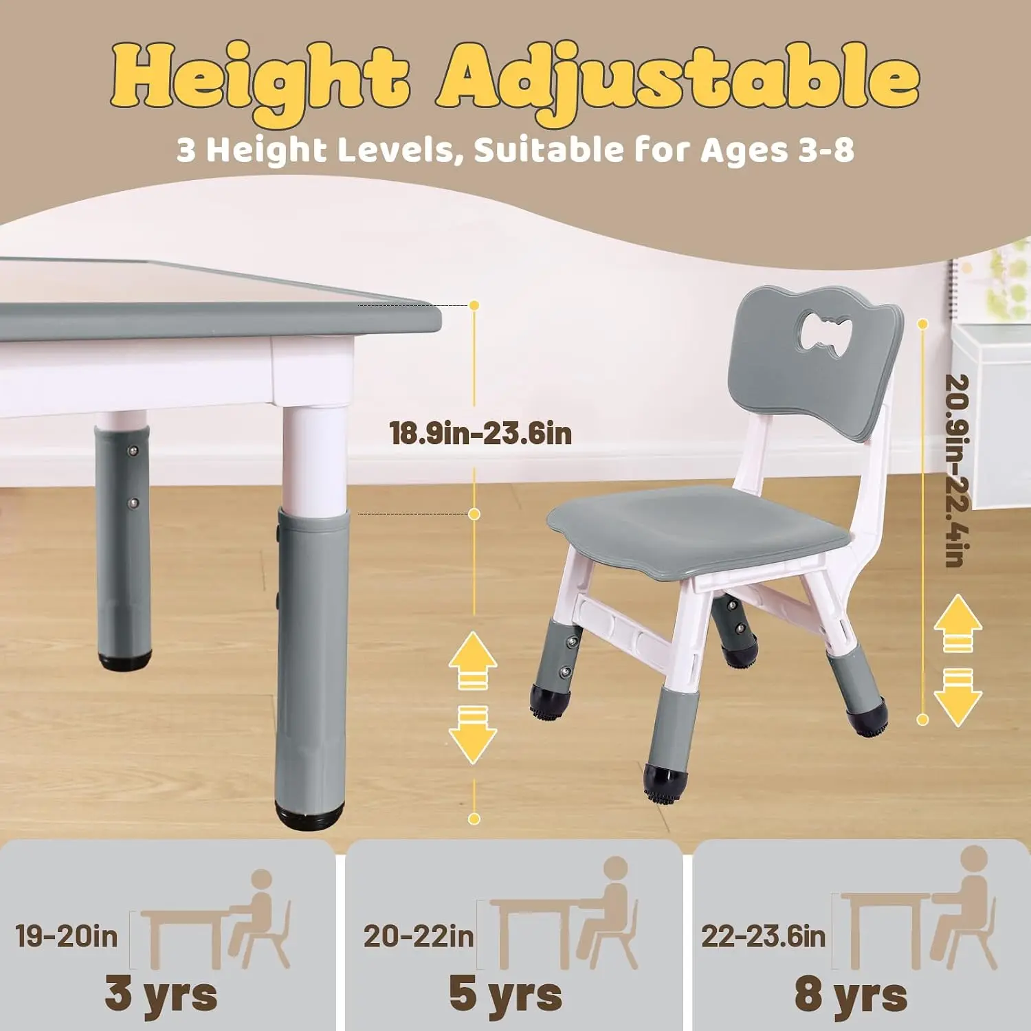 Conjunto de Mesa e 4 Cadeiras  - Art Craft Toddlers avaliação e preço
