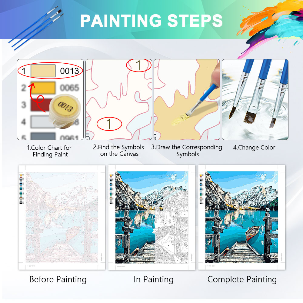 Pintura a Óleo DIY HUACAN por  - Art Craft Picture avaliação e preço