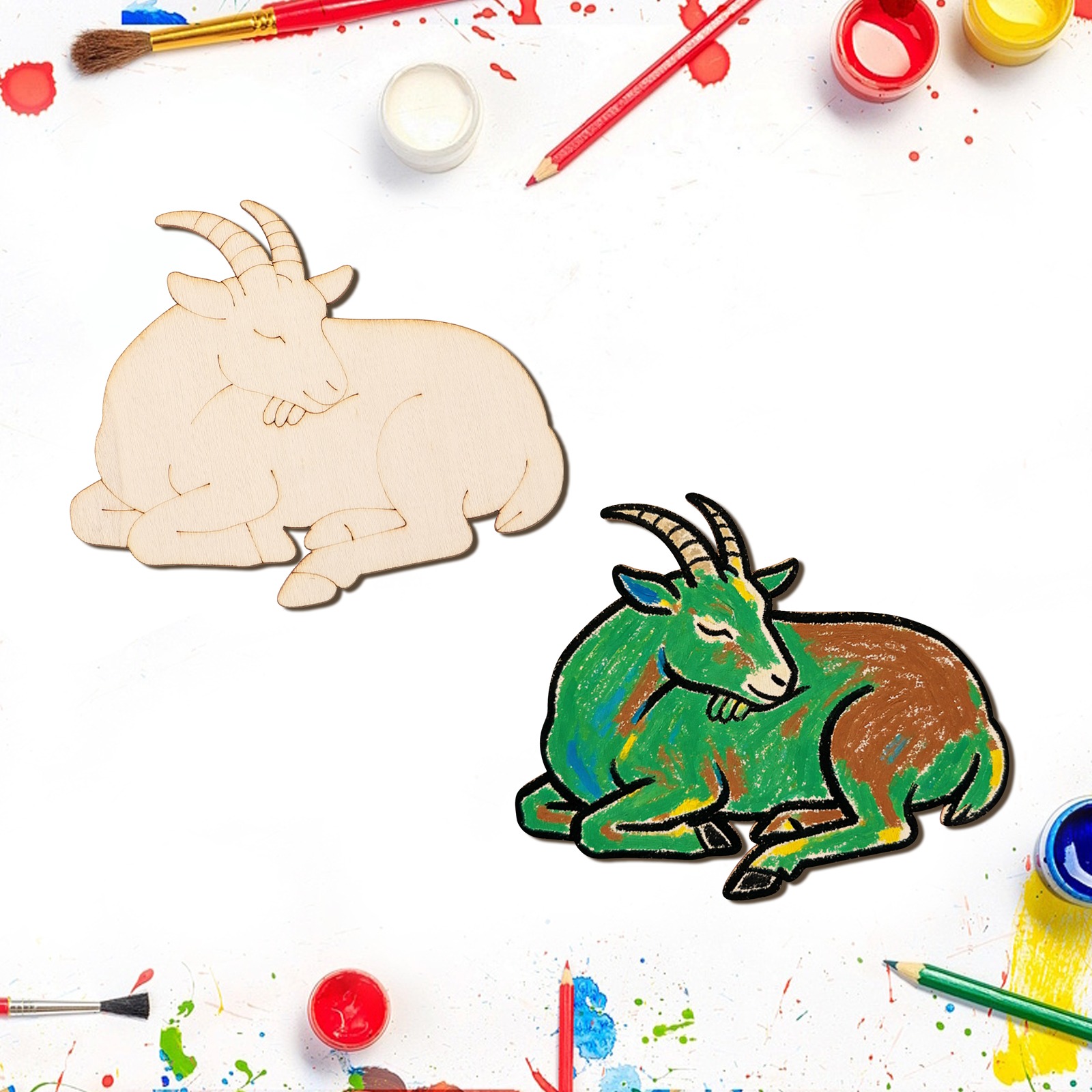 Conjunto de 10 peças de Enfeit - Art Craft Painting avaliação e preço